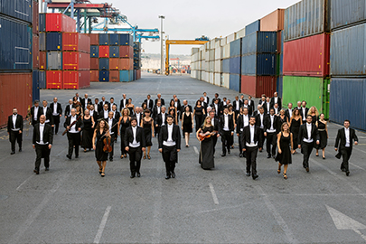 "Making off" del reportaje oficial de la Orquesta de Euskadi en el Puerto de Bilbao 