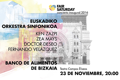 La Orquesta de Euskadi abre, el 23 de noviembre, el Fair Saturday 2016