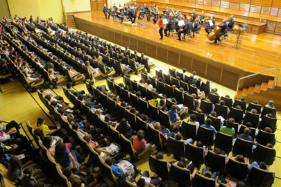 1300 Escolares de educación primaria llenan estos días la sede de la Orquesta de Euskadi