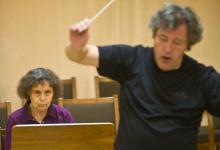 Sofia Gubaidulina y José Ramón Encinar