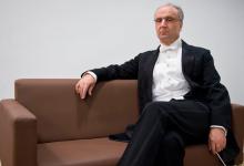 Oleg Caetani en el camerino del Kursaal