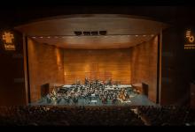 Clara Mouriz junto a la Orquesta de Euskadi