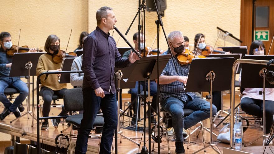 Garikoitz Mendizabal con Euskadiko Orkestra (Foto: Juantxo Egaña)